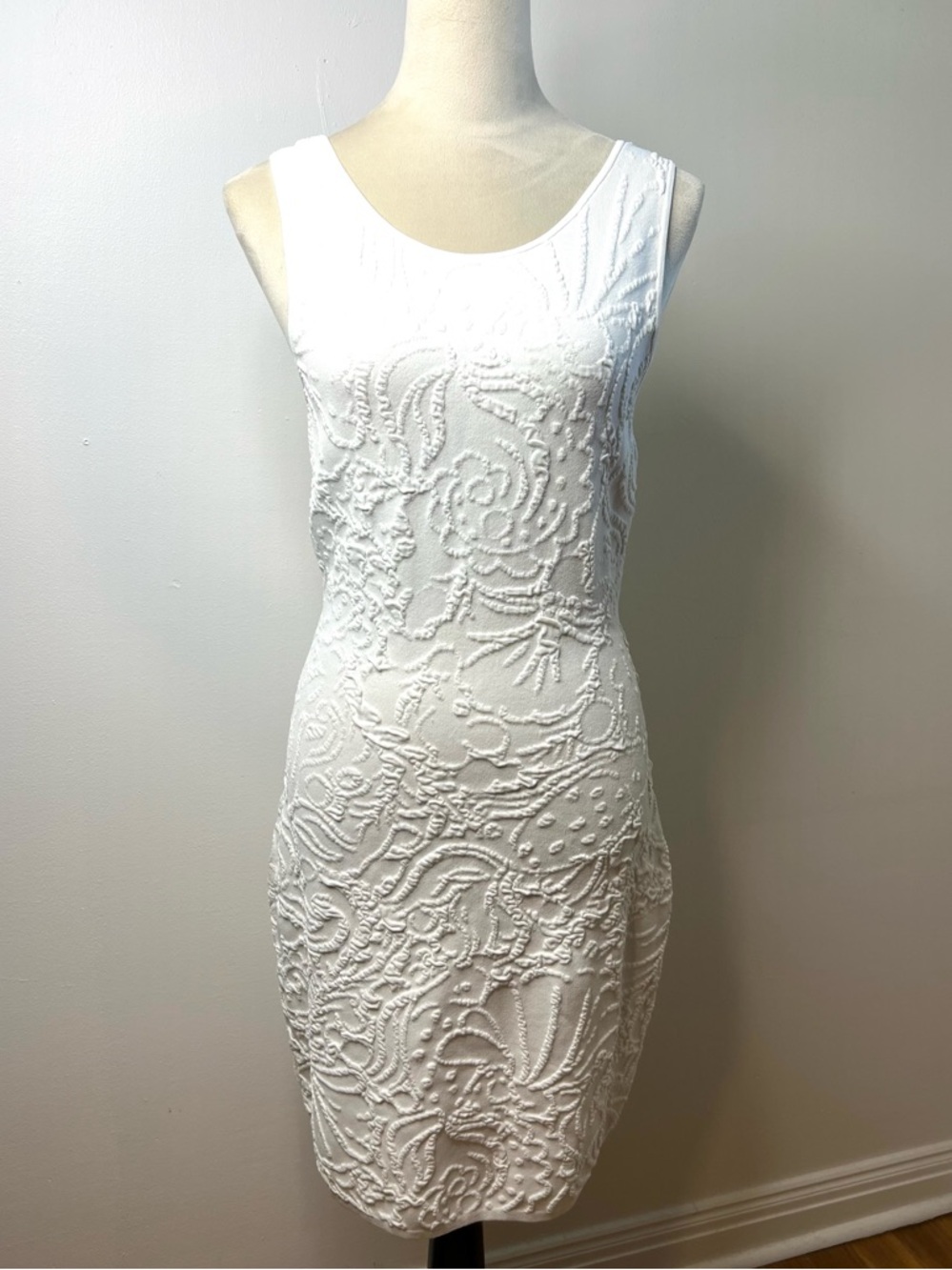 Lily Pulitzer White Bodycon Stretchy Mini Dress SZ M NWOT